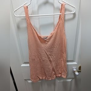 American Eagle Orange Stripe Soft Tank Top